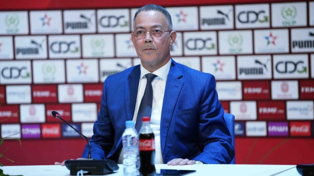 فوزي لقجع يتعرض لحادث سير بالرباط قبل مباراة المغرب