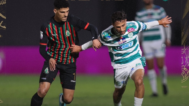4 مشاهد من كلاسيكو الدوري المغربي بين الرجاء والجيش