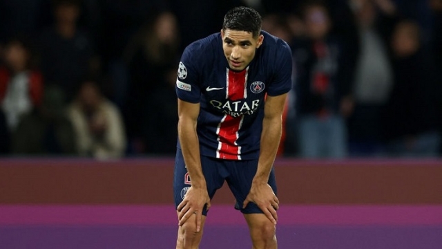 رغم هدفه الخرافي.. أشرف حكيمي محبط بعد لقاء باريس وآيندهوفن